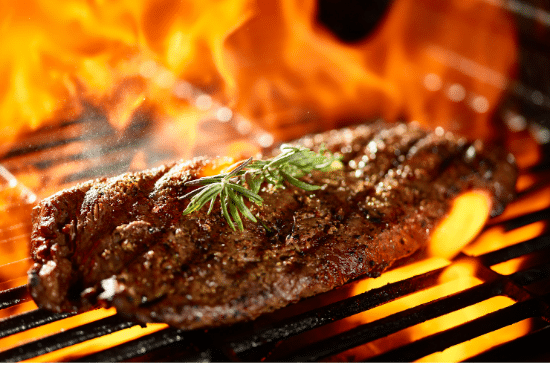 quick Electric smoke flat iron steak