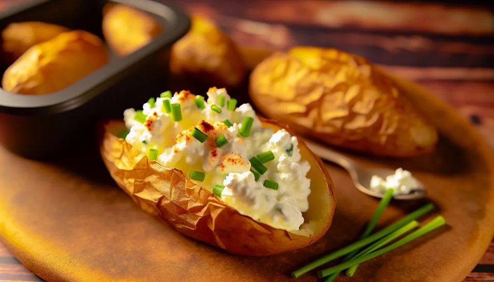 cottage cheese potato skins