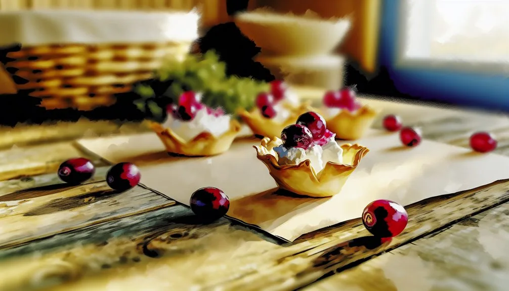 cranberry goat cheese cups