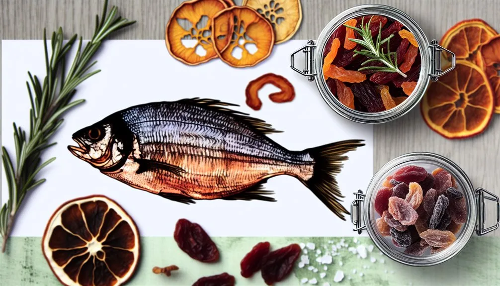 quick dried fruit fish